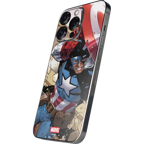 Marvel Captain America Epic Shield Break iPhone 16 Pro Skin